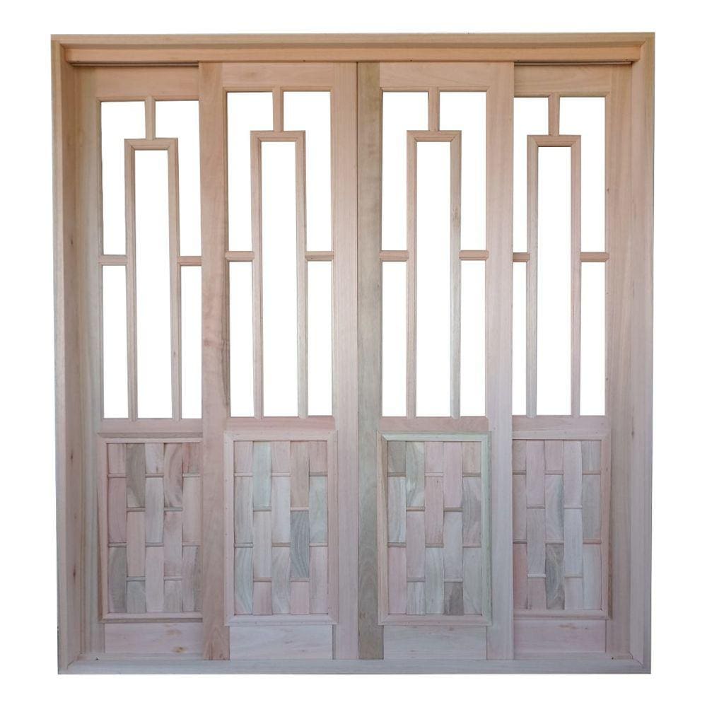 Porta Correr Troia/couro Eucalipto 2,15x1,40 Cx14