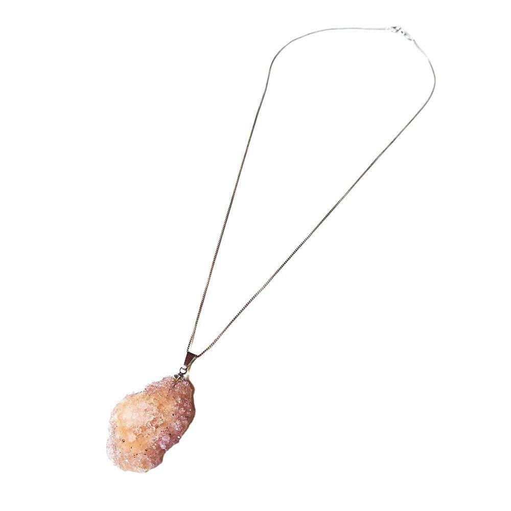 Colar Aesha - Estalactite De Cristal Com Ágata