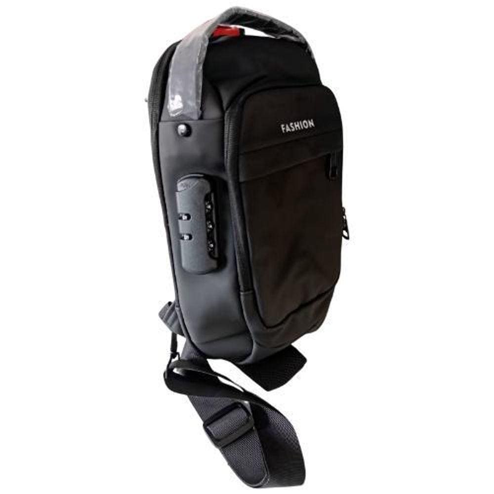Bolsa Mochila De Ombro Anti Roubo Transversal Usb Pochete