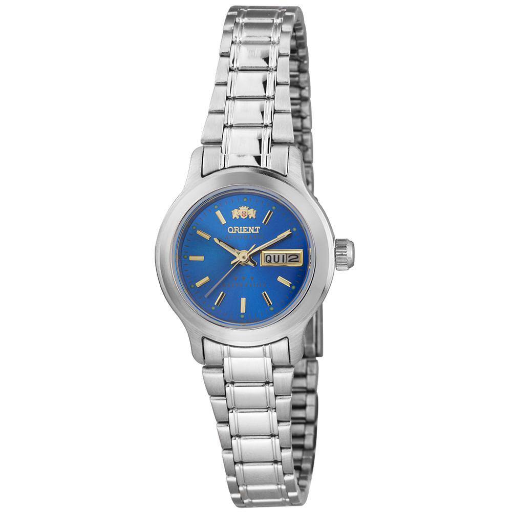 Relógio ORIENT azul automático feminino 559WA6NH A1SX