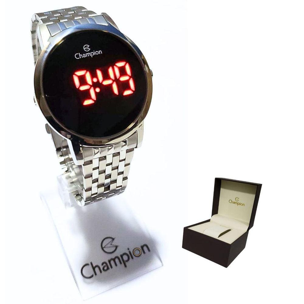 Relógio Champion Feminino Led Digital Prateado CH40099T