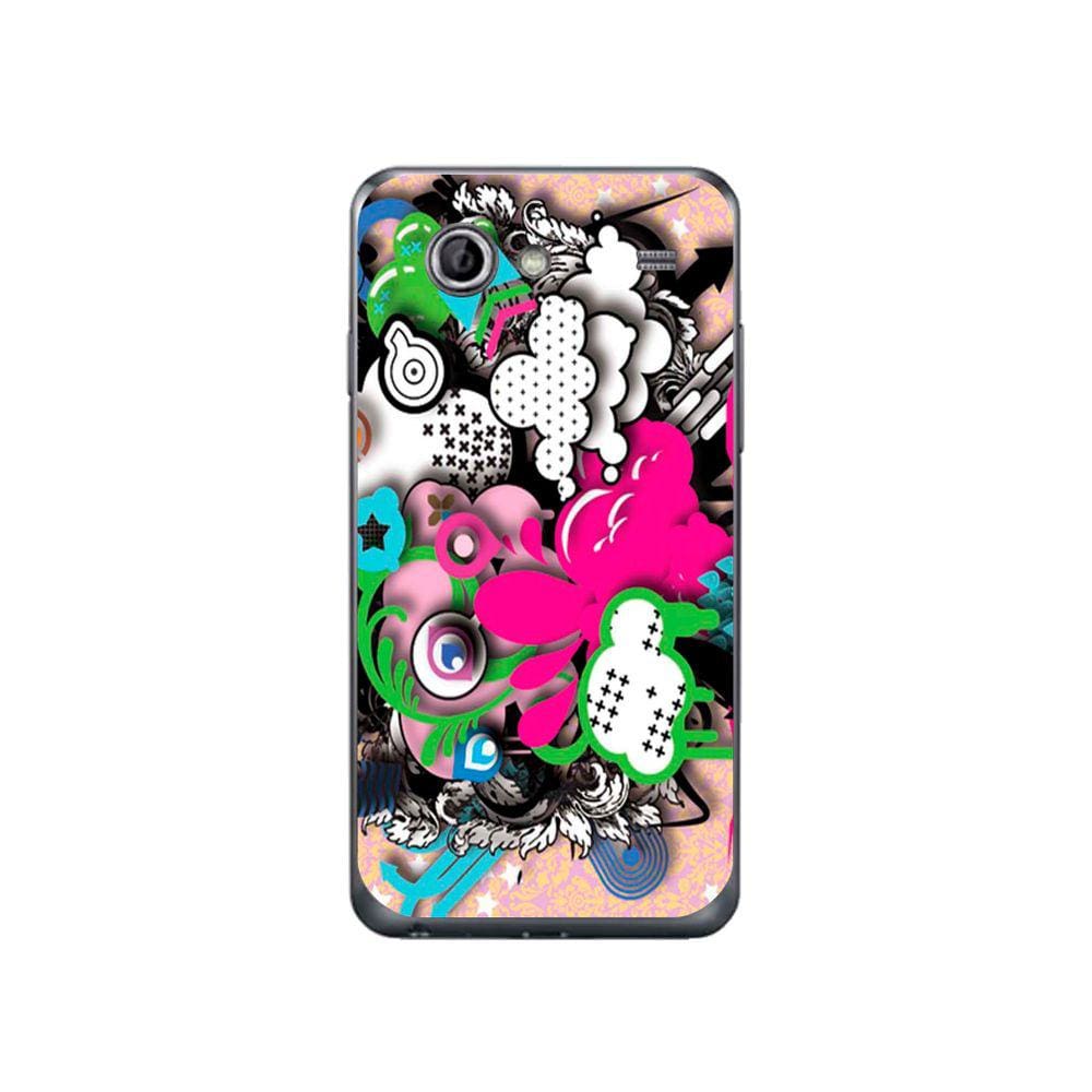 Capa Adesivo Skin104 Verso Para Galaxy S2 Lite GT-I9070