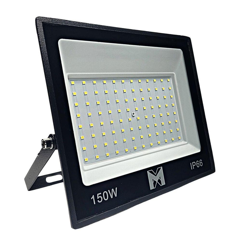 Kit 10 Refletor Led 150W Holofote Prova D`Água Frio