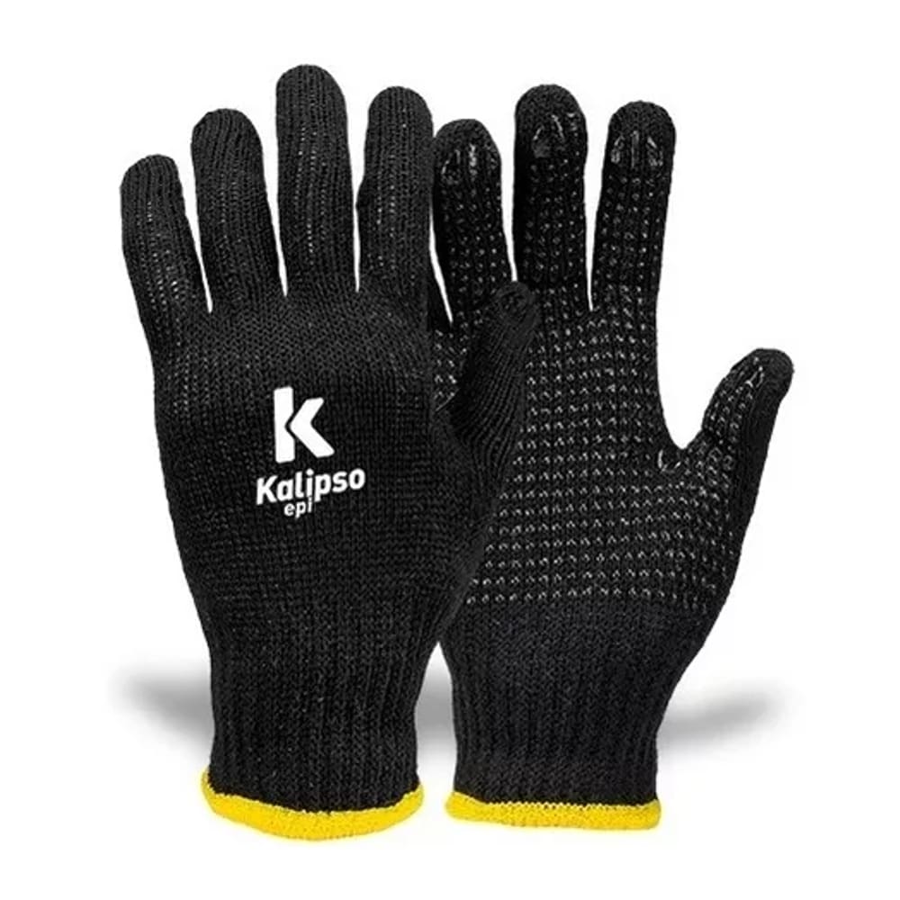 Luva de Malha Pigmentada Preta - Kalipso