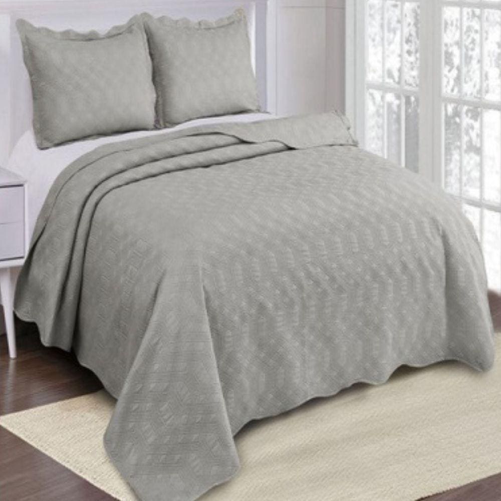 Colcha Duque Cobre Leito Cinza Limestone Casal 2,20x2,40