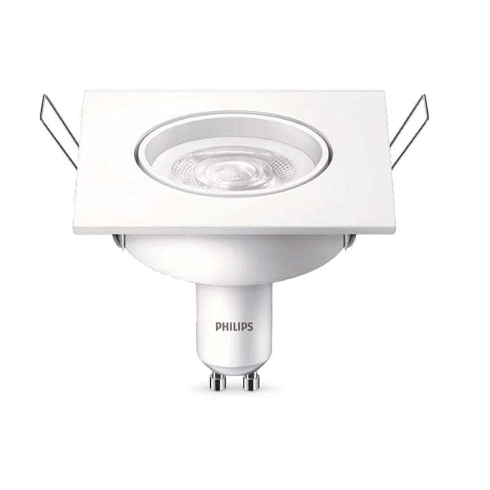 Philips Spot GU10 Led de embutir quadrado 5W branca BV GU10