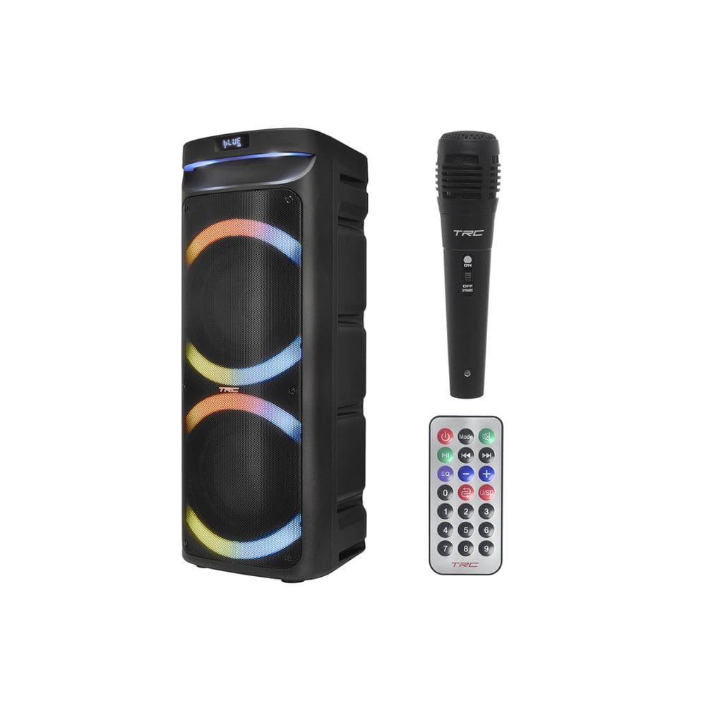 Caixa de Som Portátil Tws 1000W Rms Fm Bt Usb Led Bivolt