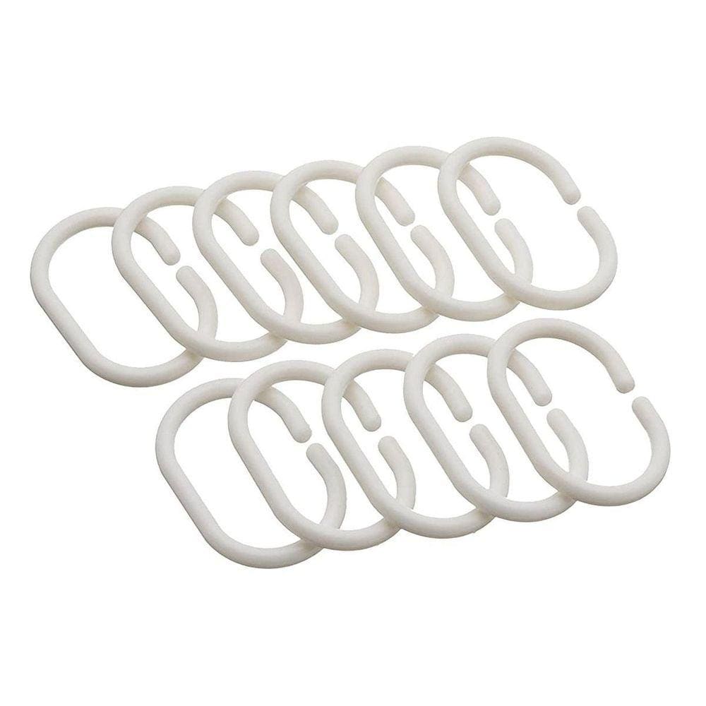 2 Cortina Box Banheiro Branca Pvc Antimofo Resistente