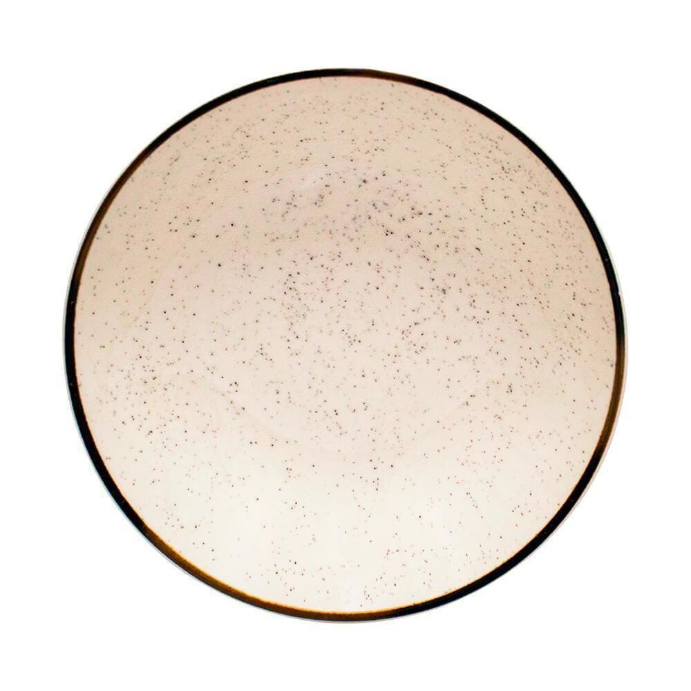 Prato de Porcelana Fundo Oxford Brisa 20,5cm 1 peça