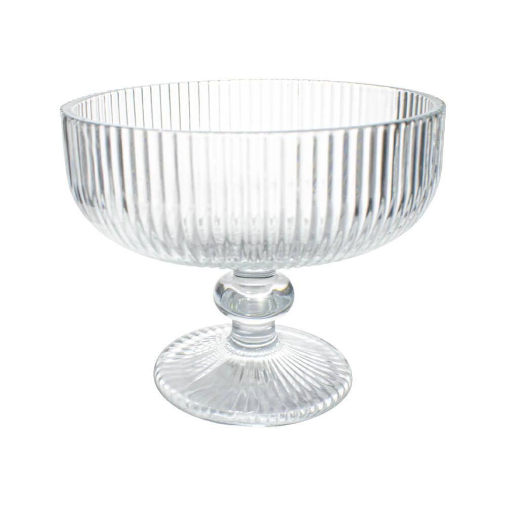 Taça de Vidro de Sobremesa Graffiato Transparente 310ml 1 peça - Hauskraft