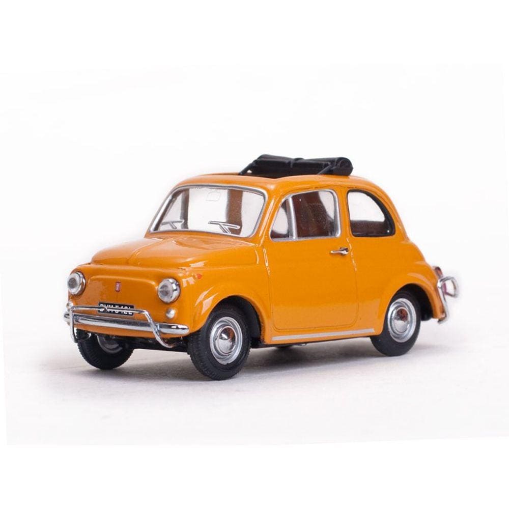 Miniatura Fiat 500L Giallo Positano 1968 Escala 1/43 Laranja