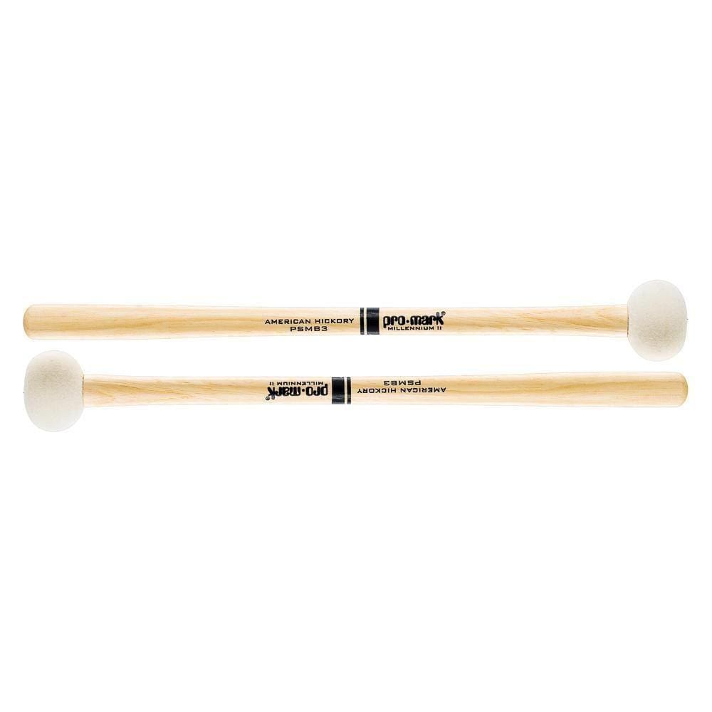 Baqueta Bumbo Marcial Feltro Promark American Hickory Psmb3 [f035]