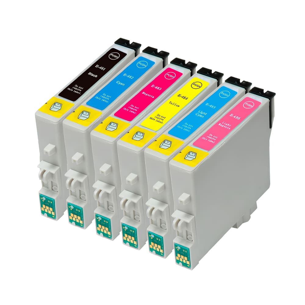 Kit Cartucho Para Epson R300 T048120 a 486 CMYK compatível