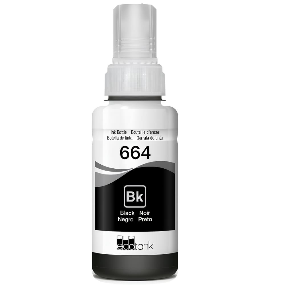 Refil de Tinta Para Epson L380 T664120 Black Compatível