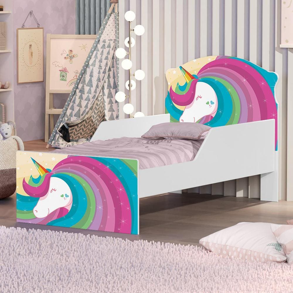 Cama Infantil Lindo Unicórnio Com Colchão