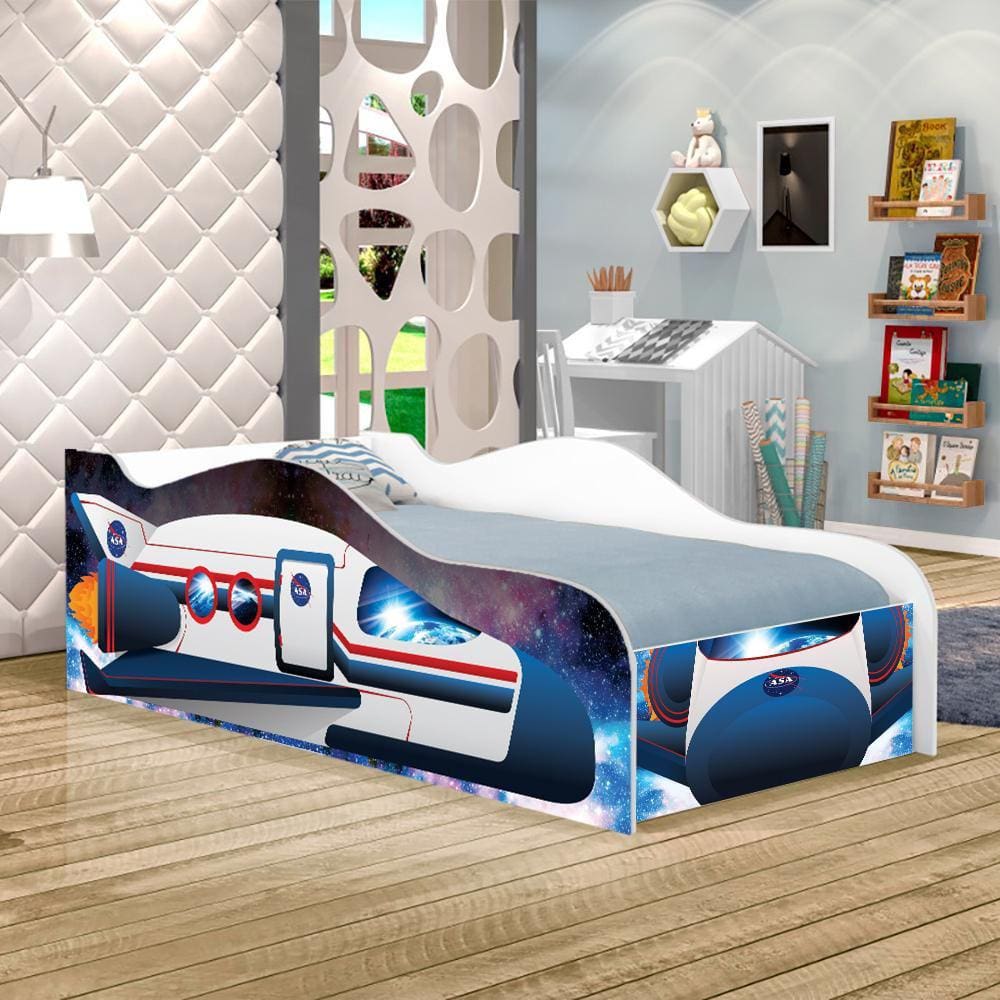 Cama Ônibus Espacial Joy Solteiro Com Colchão