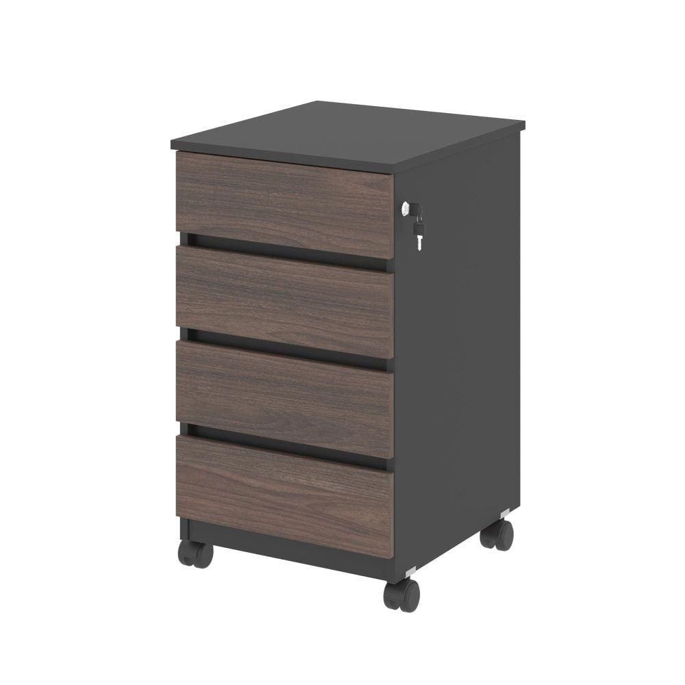 Arquivo com 4 Gavetas Verbena Freijo Preto