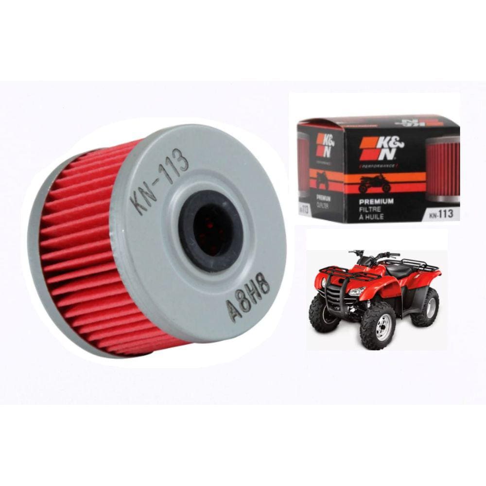 Filtro Oleo K&n Kn Powersports Fourtrax 1990 1991 1992 1993