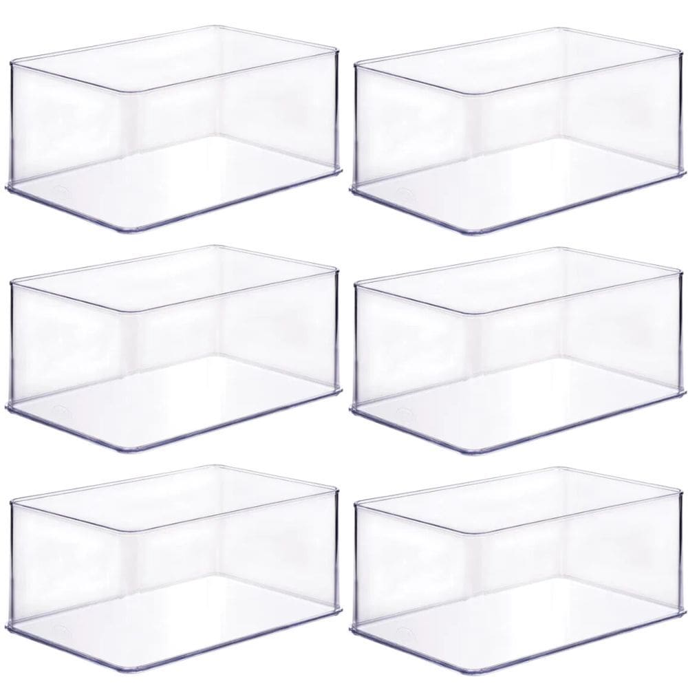 Organizador de plástico acrílico 21,9 x 14,6 x 10,6 cm H2 6 unidades Plasutil ref.15483