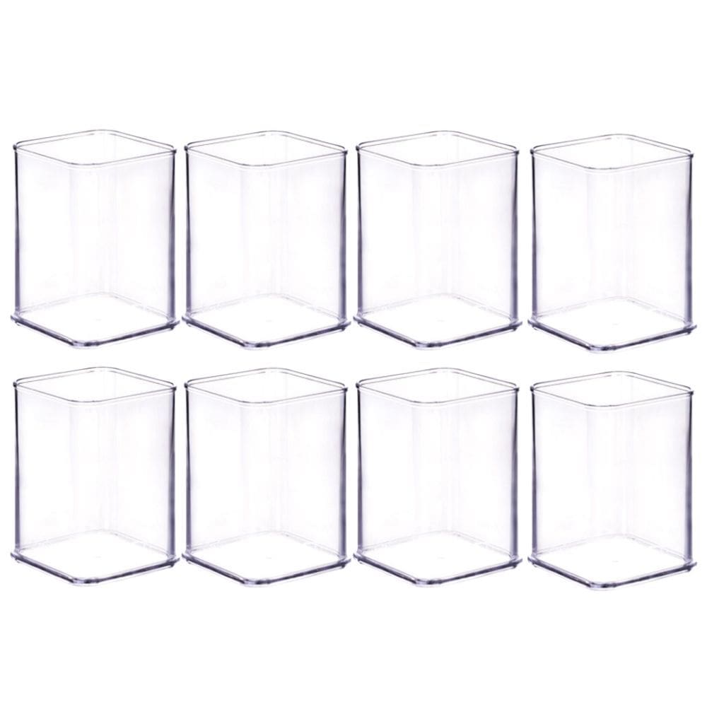 Organizador de plástico acrílico 7,3 x 7,3 x 10,6 cm H2 8 unidades Plasutil ref.15463