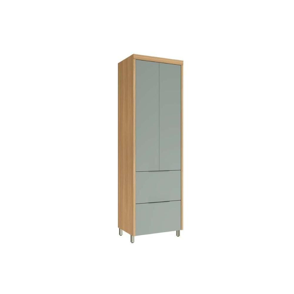 Módulo Cozinha Nesher Marquesa Paneleiro 2 Portas e 2 Gavetas 70cm Nature/Verde - Nesher