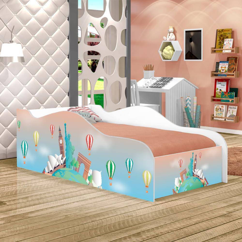Cama Like Mochileiro Solteiro Com Colchão