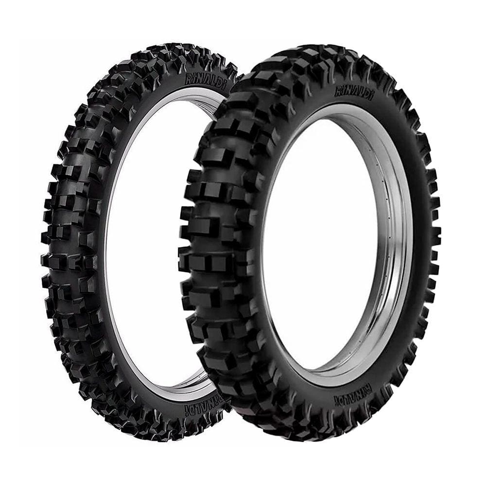 Jogo Pneus de Moto Rinaldi RMX35 90/90-21 54M + 100/100-18 59M TT