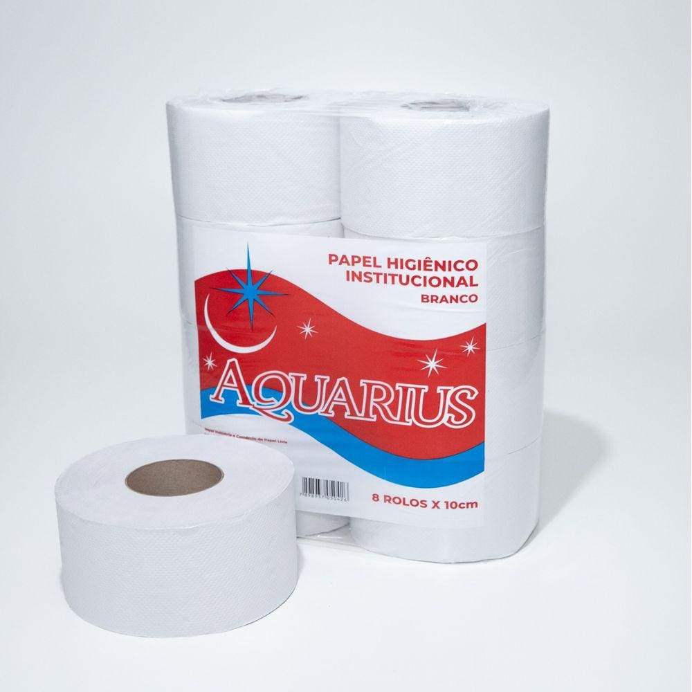Papel Higienico Institucional Rolao Branco Aquarius 2 Kilos