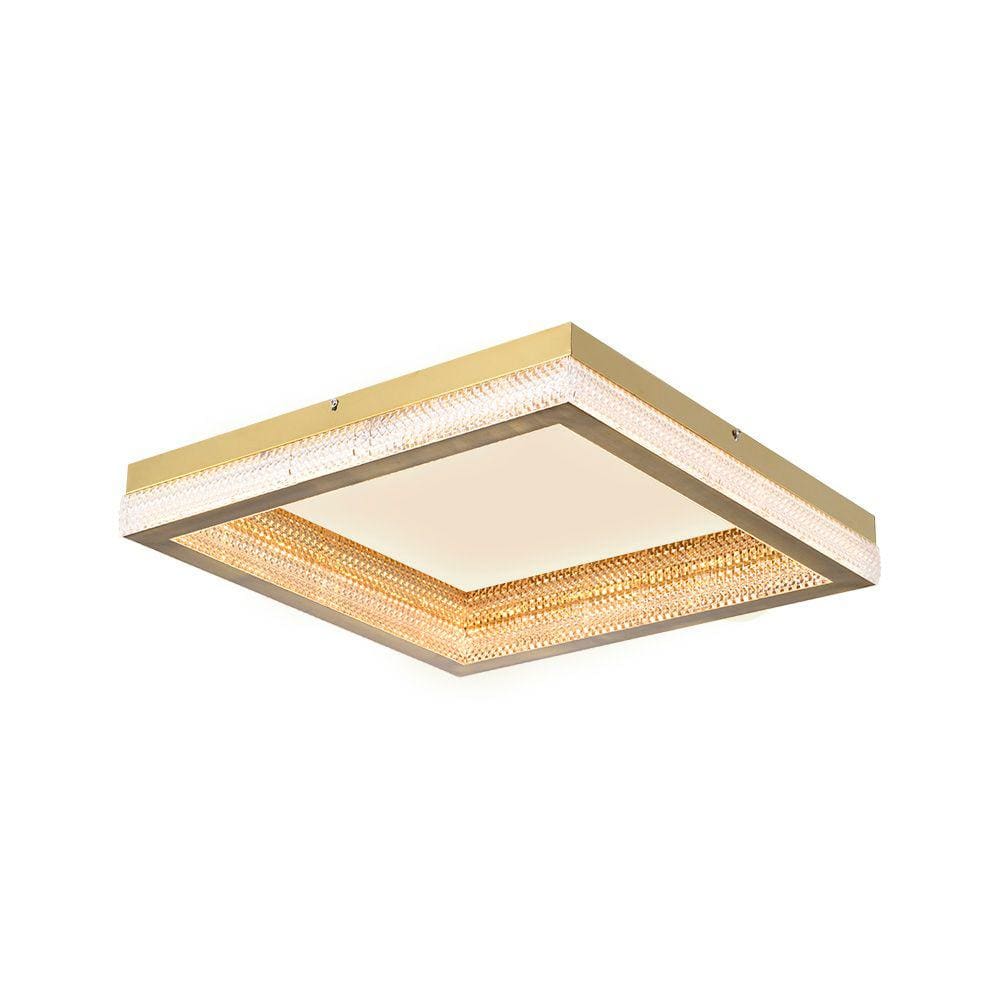 Plafon Skylight Queensland 4007Q Dourado Led Bivolt
