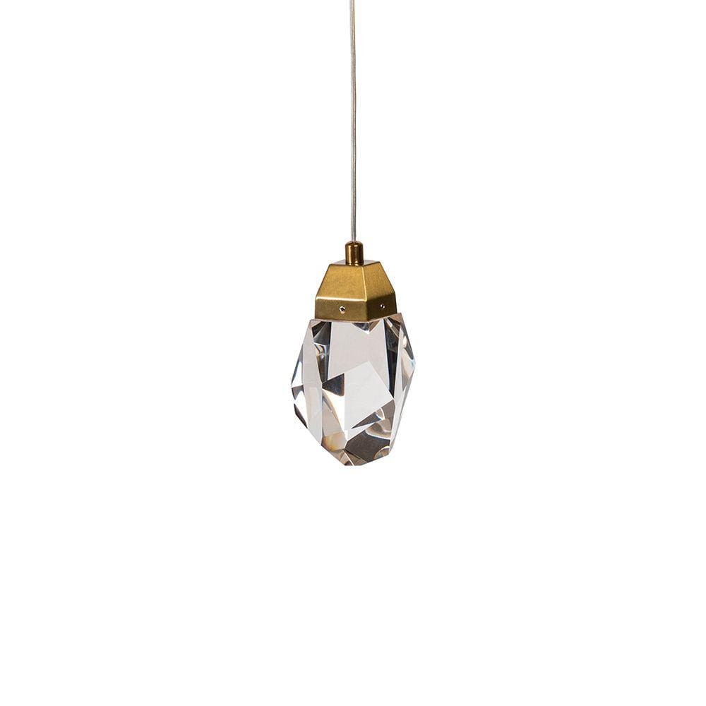 Lustre Pendente Skylight Rock 4012 Dourado Led Bivolt