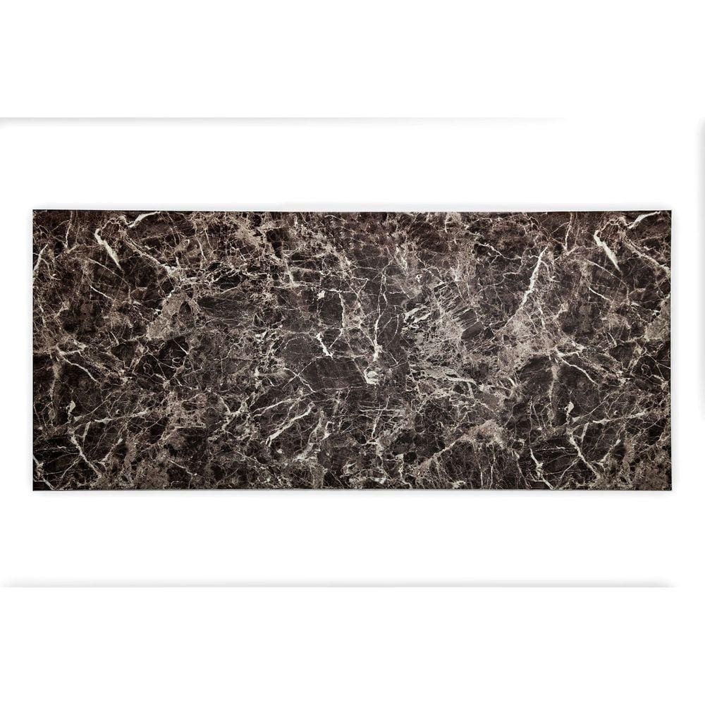 Painel de Pvc Smart Marmo Glass Mosaic - caixa com 6 Peças - Marrom Imperador