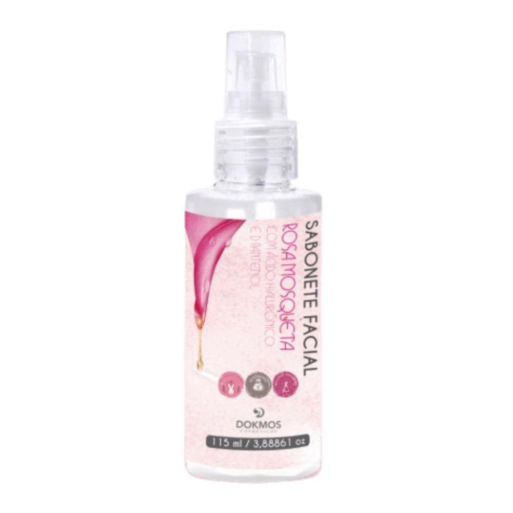 Sabonete Liquido Facial Rosa Mos E Acido Hialuronico Dokmos