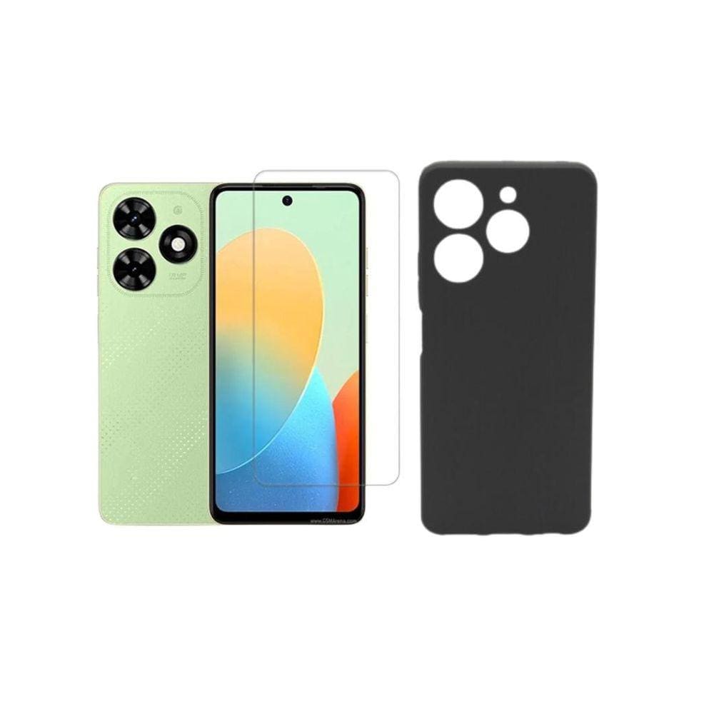 Capa + Pelicula Hidrogel Compatível Para Tecno Spark 20C