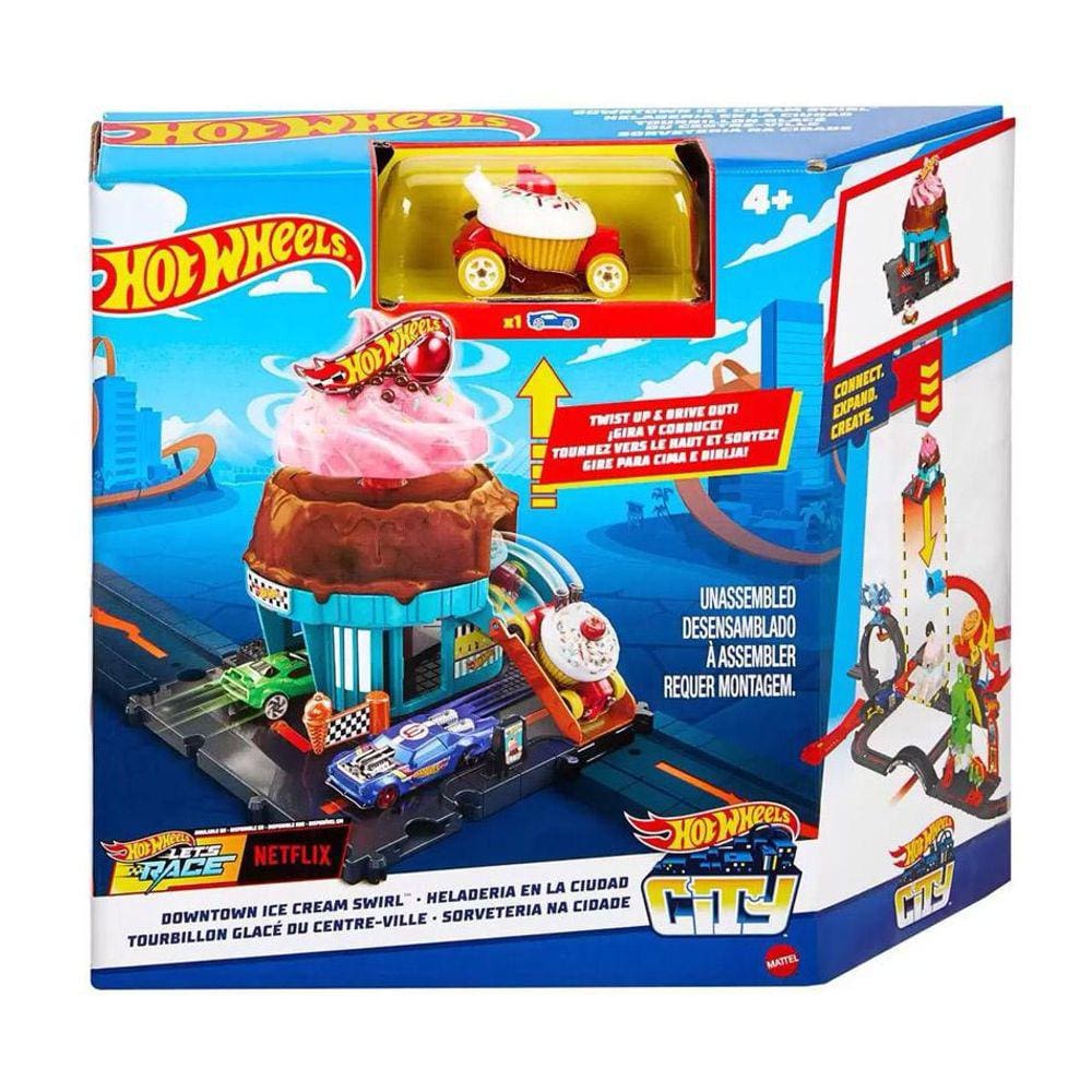 Pista Sorveteria Na Cidade Hot Wheels City - Mattel HTN77