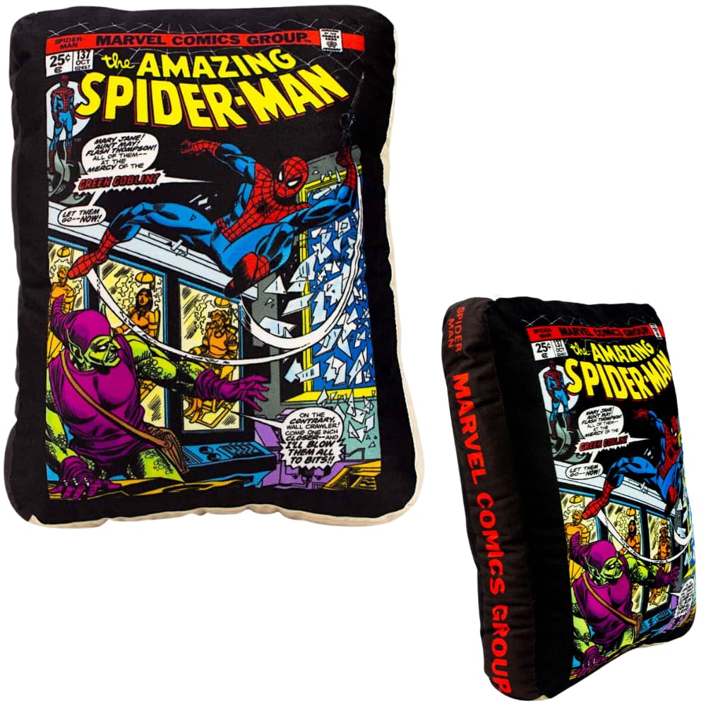 Almofada 3D HQ Homem Aranha Spider-Man Aveludada Oficial Marvel
