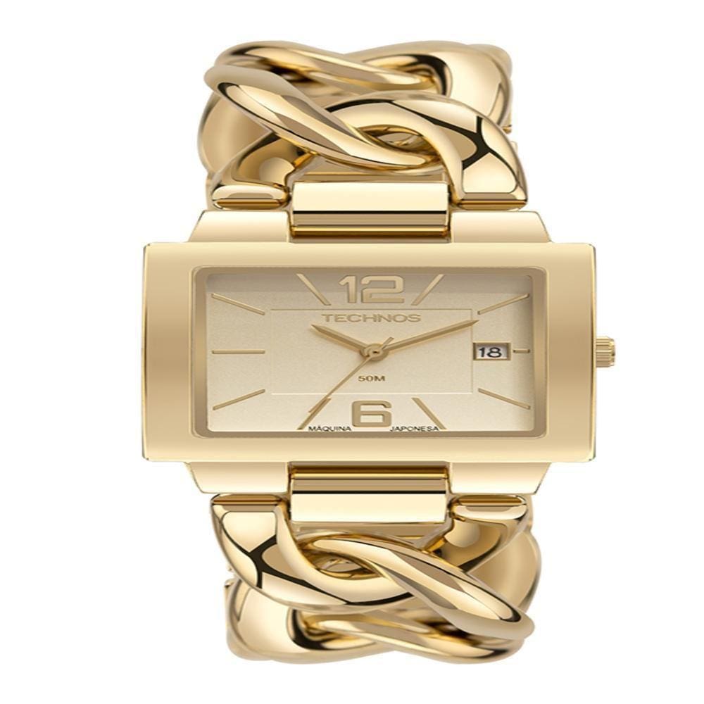 Relógio Technos Feminino Unique Dourado 2115Tvx/1X