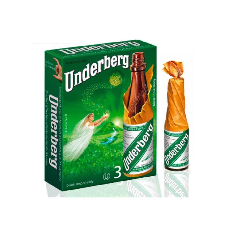 Aperitivo Importado Underberg 20ml Pack 3 Unidades