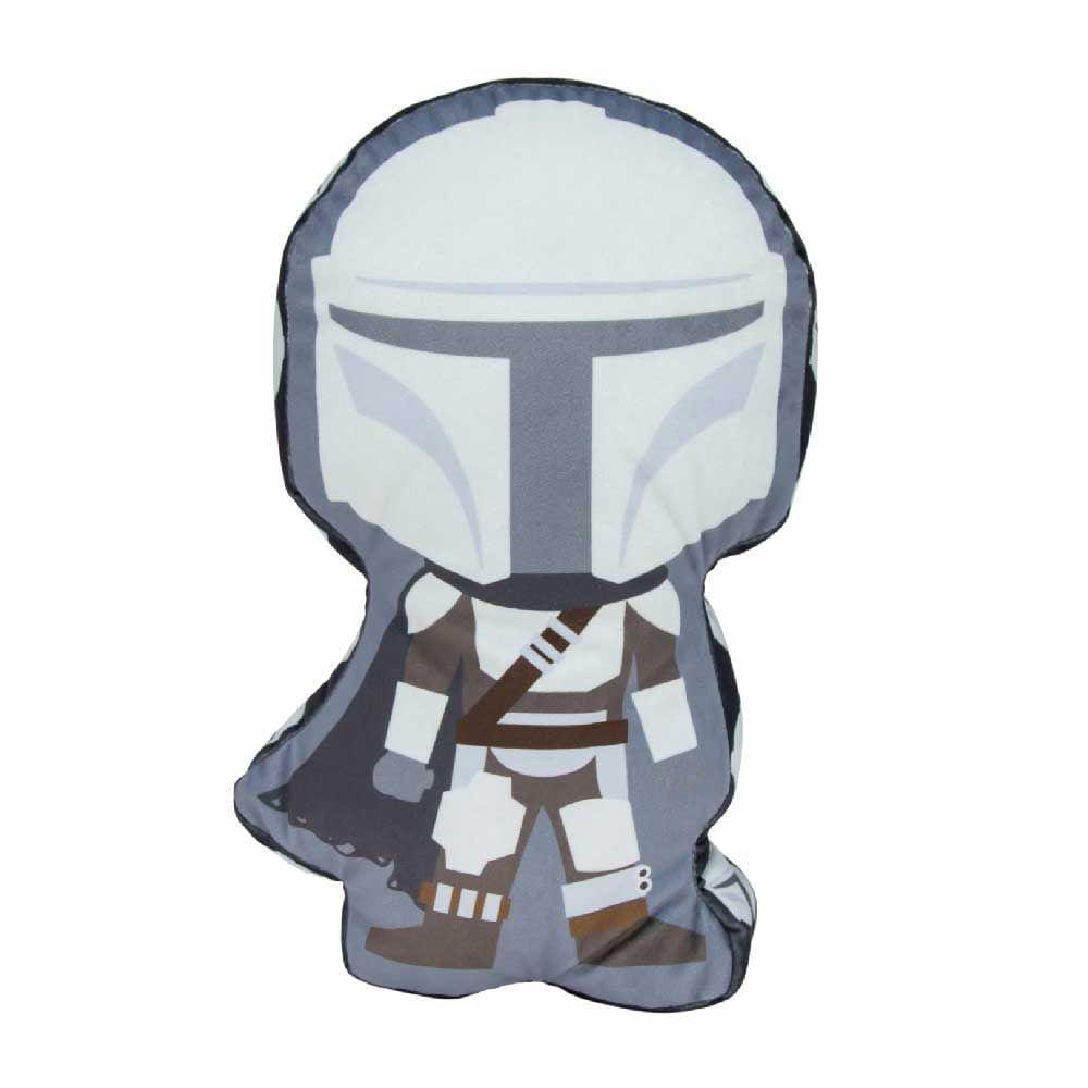 Almofada 3D Mandaloriano Aveludada Oficial Star Wars Disney