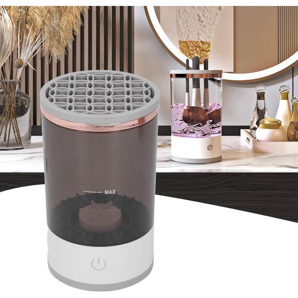 Máquina de limpeza de pincéis de maquiagem elétrica, limpador de pincéis