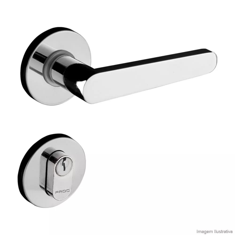 Fechadura com Roseta 22mm 402 Pado Cromado