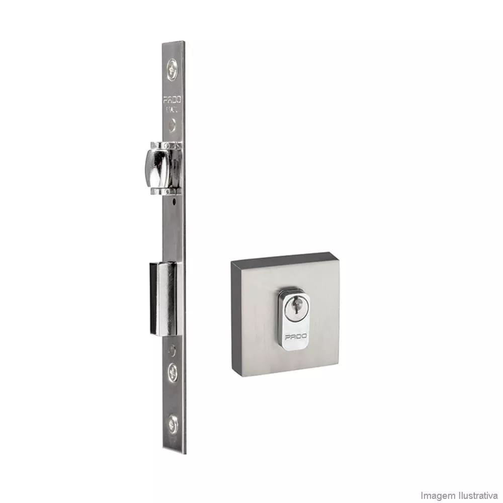Fechadura Rolete Cromo Acetinado 55MM Cromado
