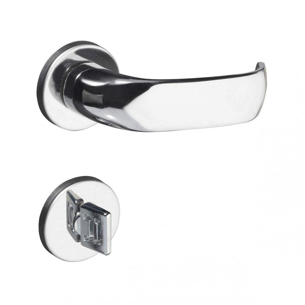 Fechadura Contemporânea Cromado Premium Banheiro
