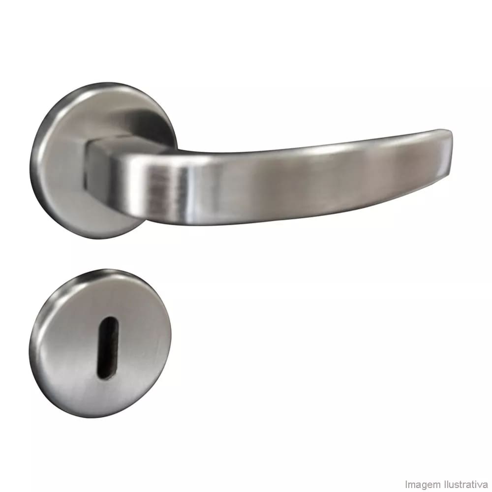 Fechadura Vic Cromo Acetinado Interna Cromado