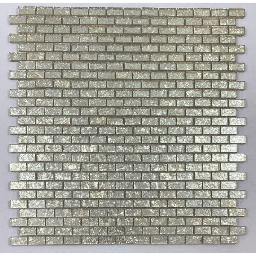 Pastilha de Vidro Espelhada 28,5x28,5 cm Fenis Glass Mosic Dourado Espelhado