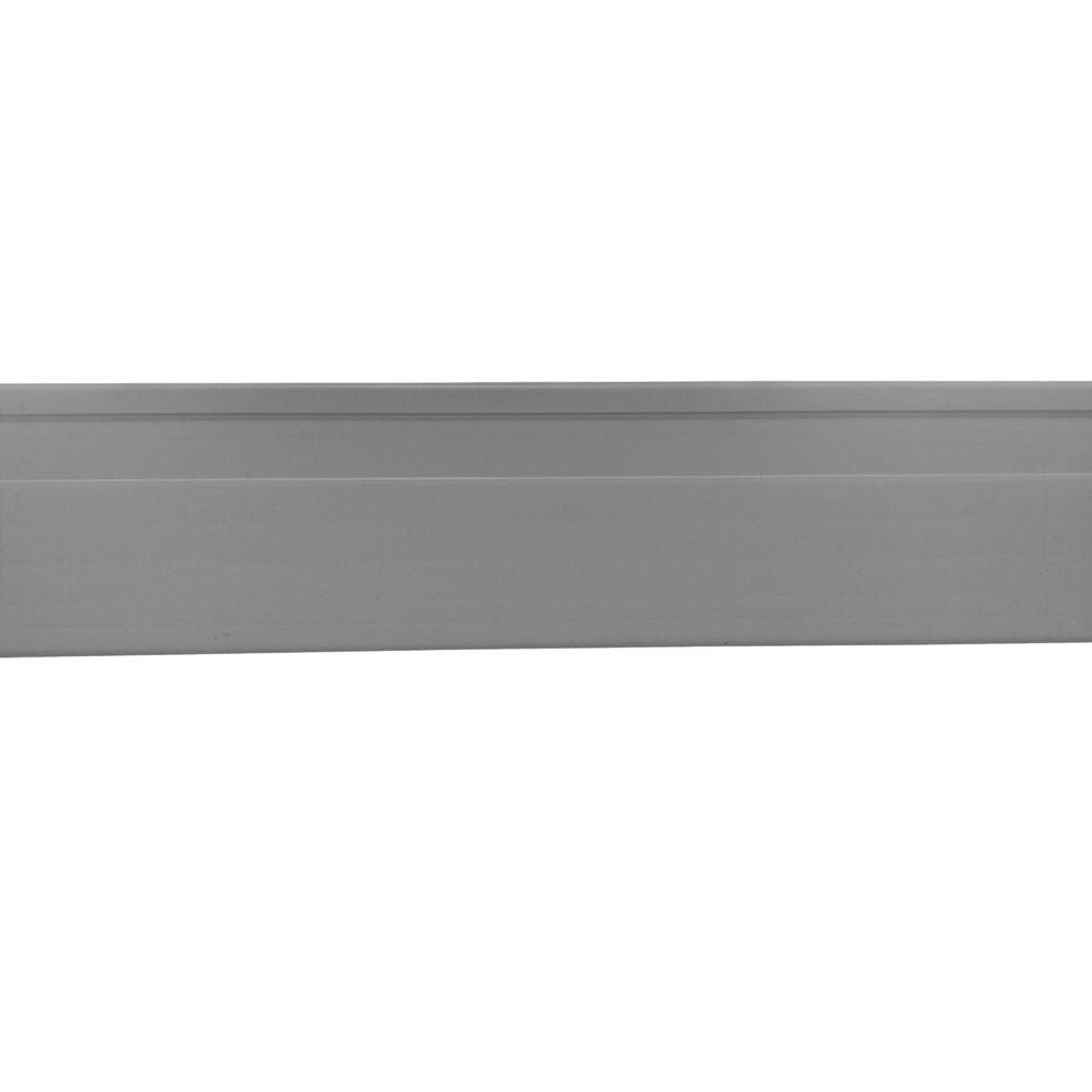 Rodapé de PVC 10cm x 15mm x 2,40m Master Bariri - caixa com 6 Barras - Cinza
