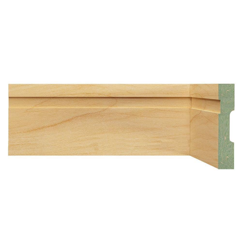 Rodapé de MDF 10cm x 15mm x 2,40m Frisado Resistente a Umidade Moldufama 1002 Castanho
