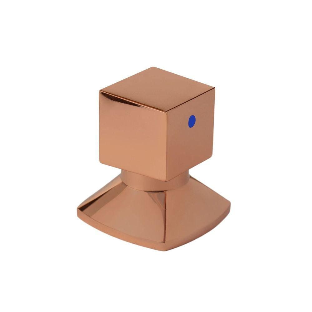 Acabamento Para Registro C46 Água Quente/Fria Rose Gold Ro7246 Ducon Metais Rosé Gold