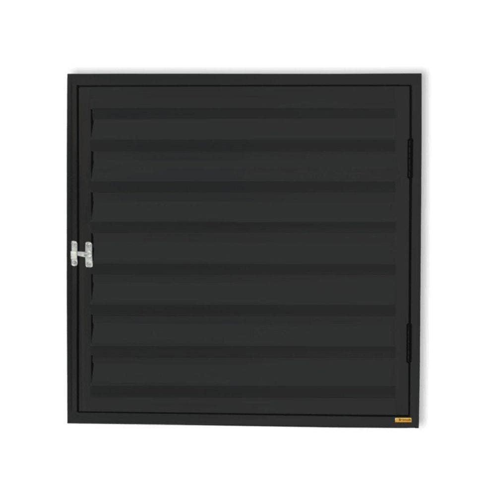 Abrigo D`Água/GásPlus 1 Folha com Ventilação 60x60cm Brimak Preto