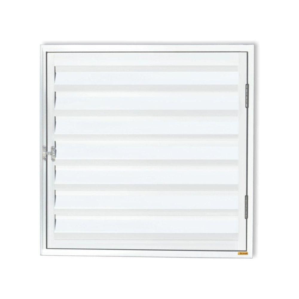 Porta de Alumínio Abrigo 60x80cm para Água e Gás 1 Folha sem Ventilação Anodizado Brilhante Brimak Branco
