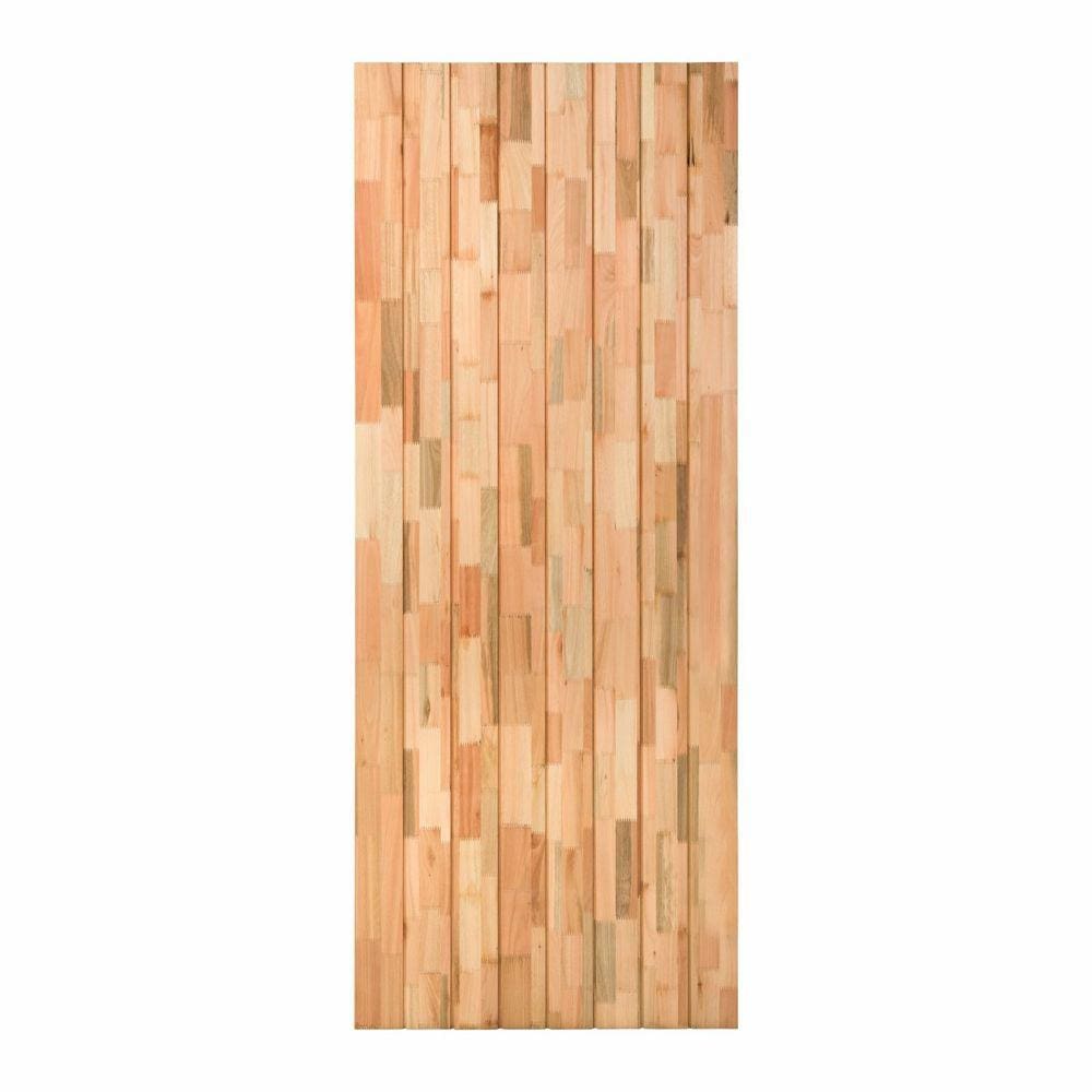 Folha de Porta Maciça 210x80cm Eucalipto com Emenda PM26 Mexicana Cruzeiro Portas Marroml